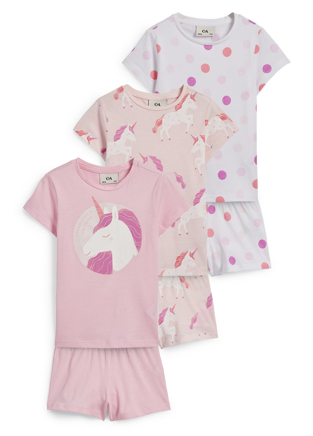 Комбинированная всесезон пижама (3 шт.) (футболка, шорты) футболка + шорты C&A