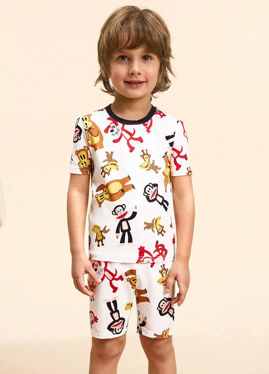 Комбинированная всесезон пижама (футболка, шорты) футболка + шорты SHEIN