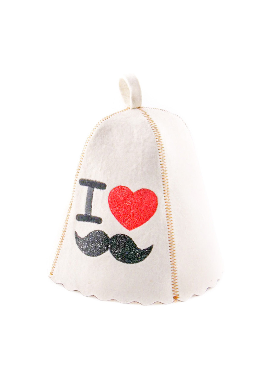 Банная шапка "I love hipster" Luxyart (189142640)