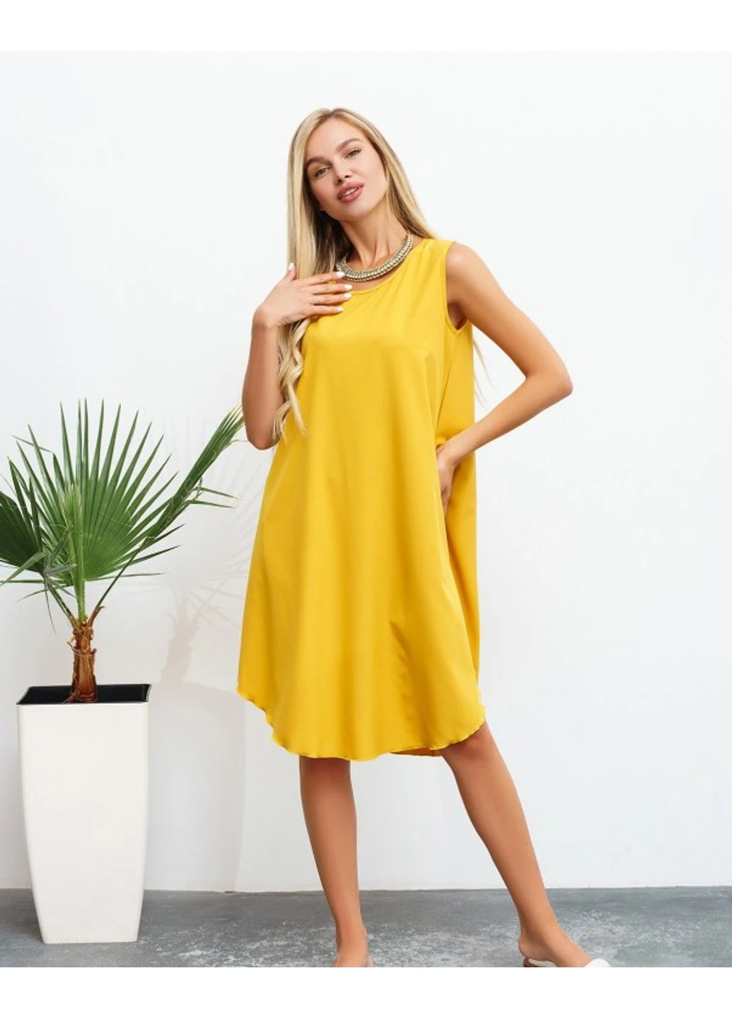 Комбінована повсякденний сукня 13462 xl блакитний ISSA PLUS однотонна