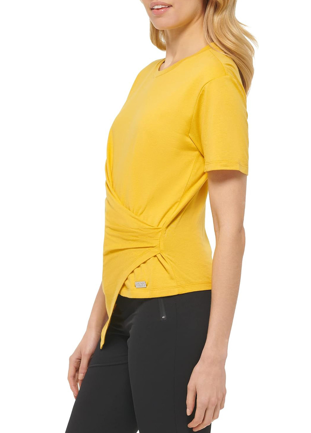 Жовта літня футболка DKNY