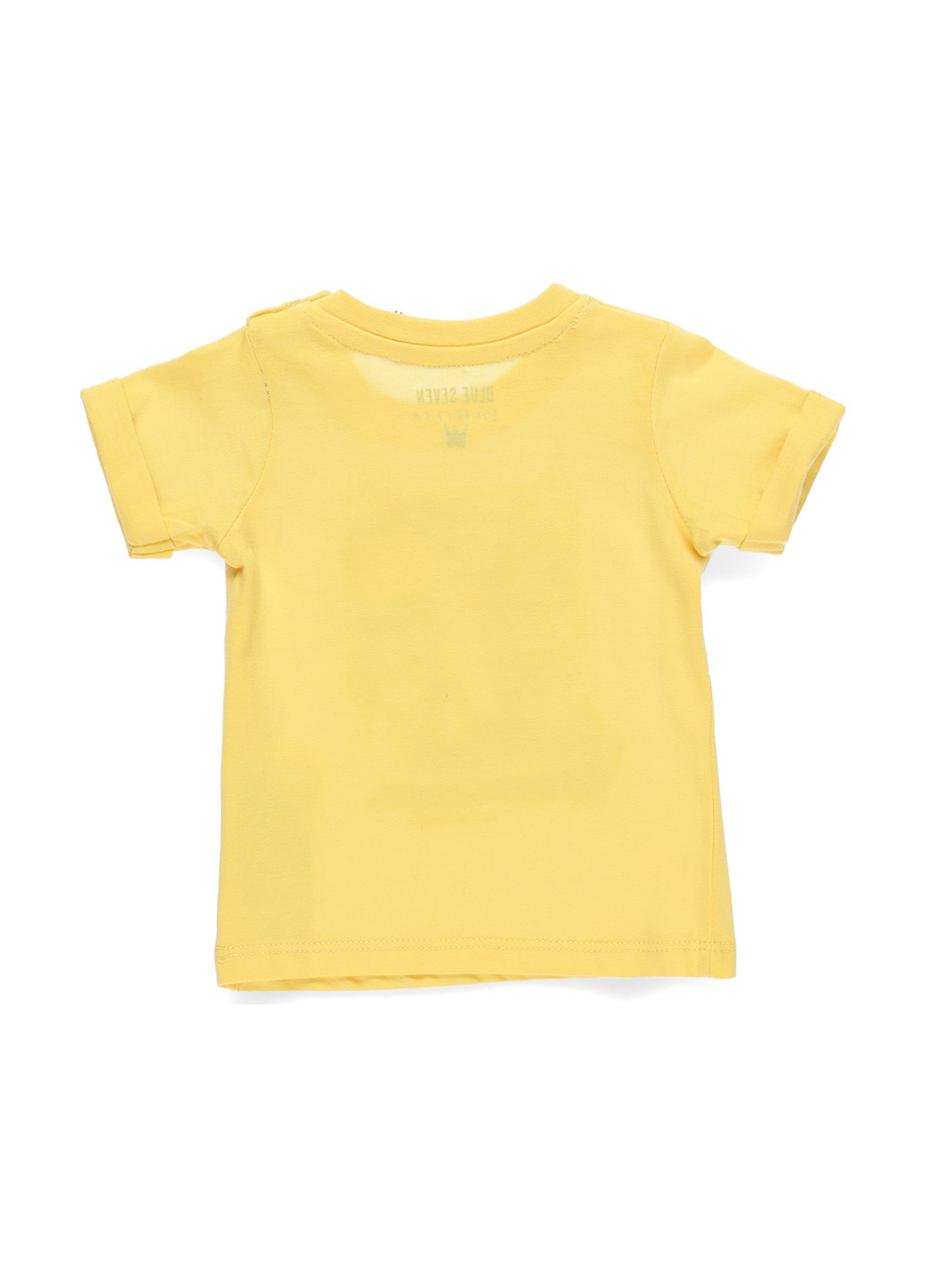 Желтая летняя футболка Blue Seven