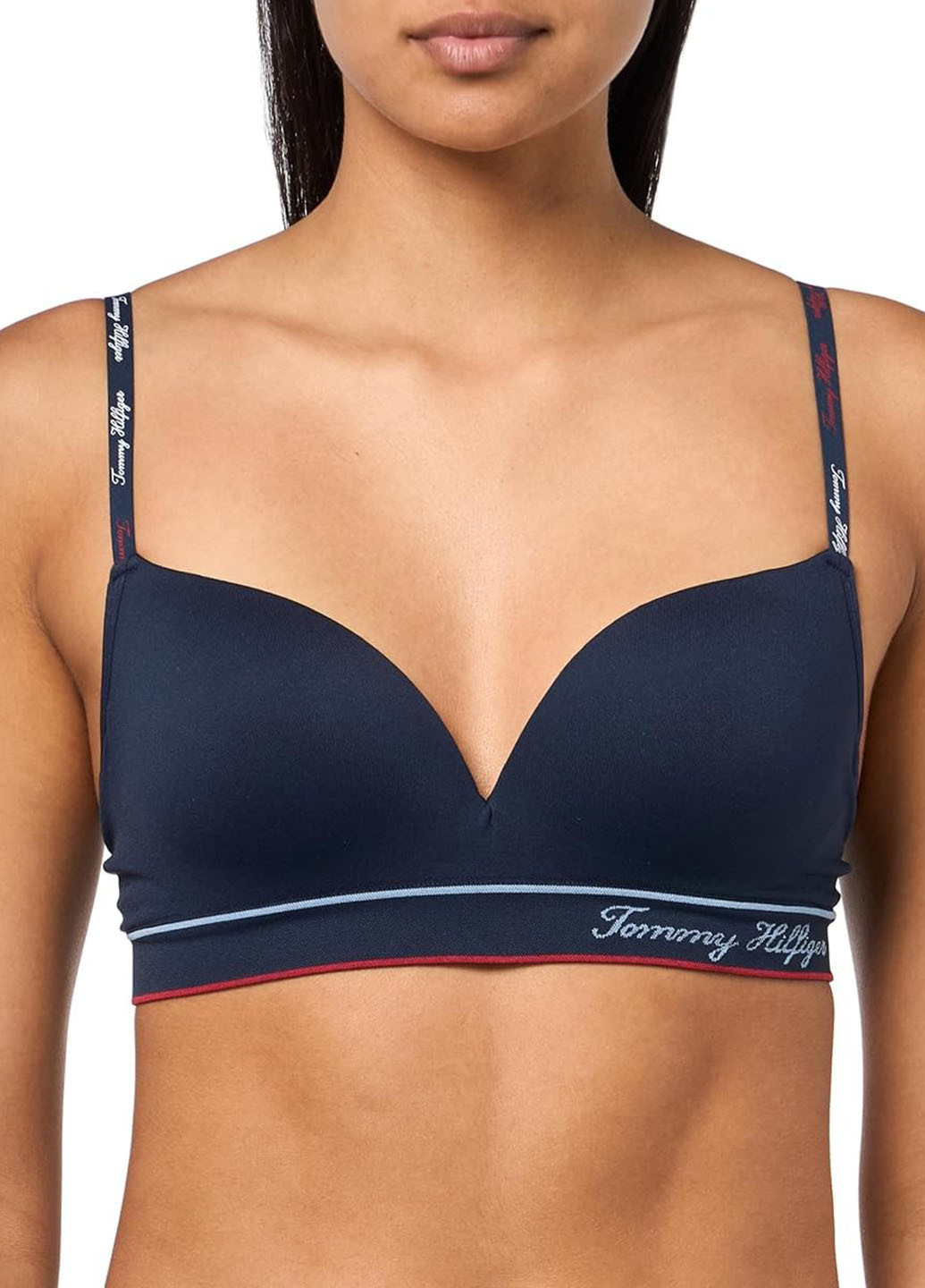Темно-синій бралетт бюстгальтер Tommy Hilfiger без кісточок нейлон