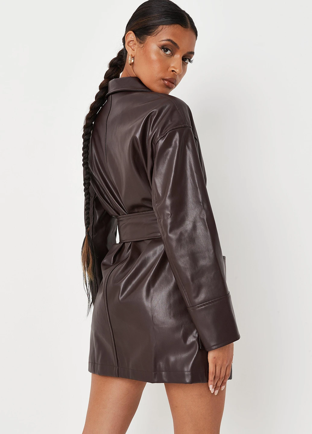 Плащ Missguided тренчкот на зав'язках демісезон (261410922)