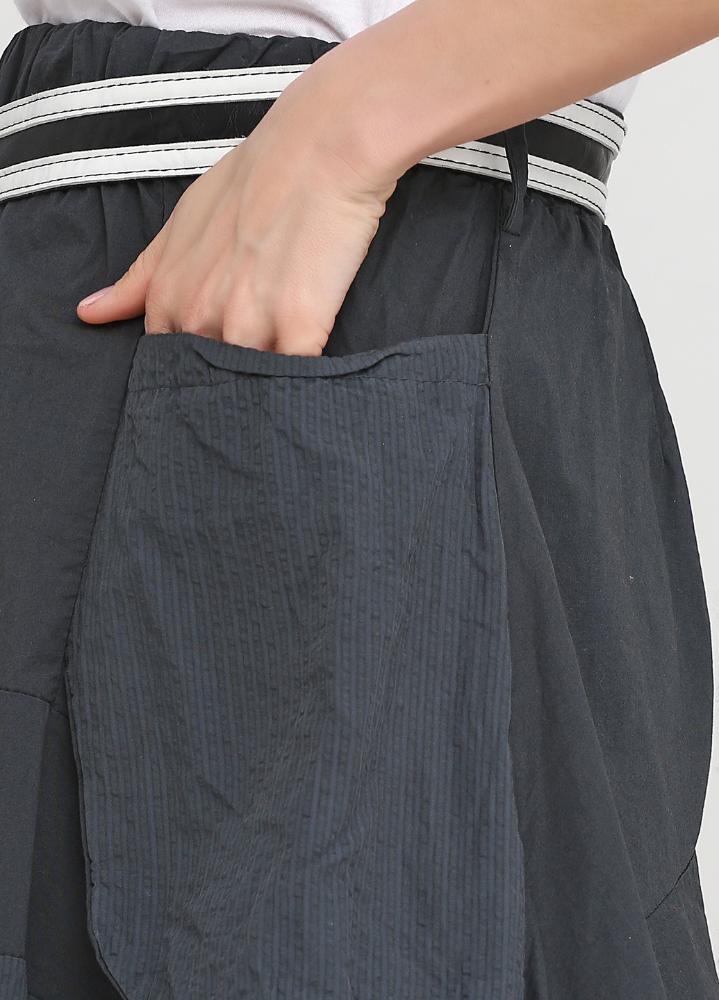 Темно-серая кэжуал однотонная юбка Jazz мини