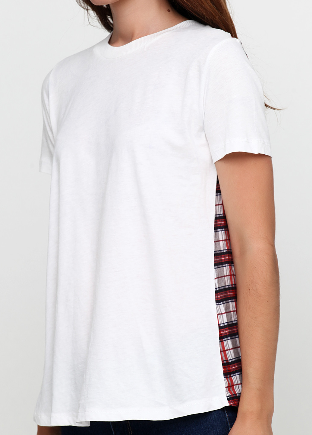 Белоснежная летняя футболка Zara