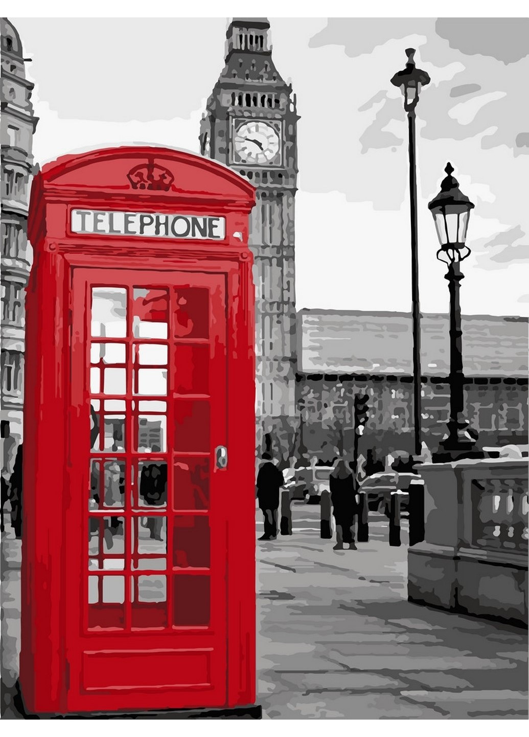 Картина по номерам "Звонок из Лондона" 40х50 см 11212-AC Art Craft (198866738)