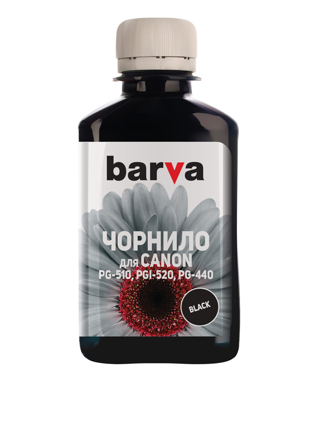 Чернила Barva для canon pgi-520/pg-510 (mg2140/mp230/mp250/mp280) black 180 г пигмент (c520-089) (155868547)