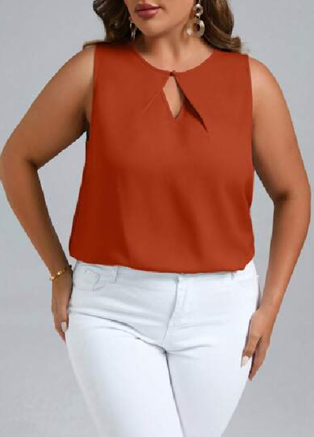 Коричнева блуза SHEIN