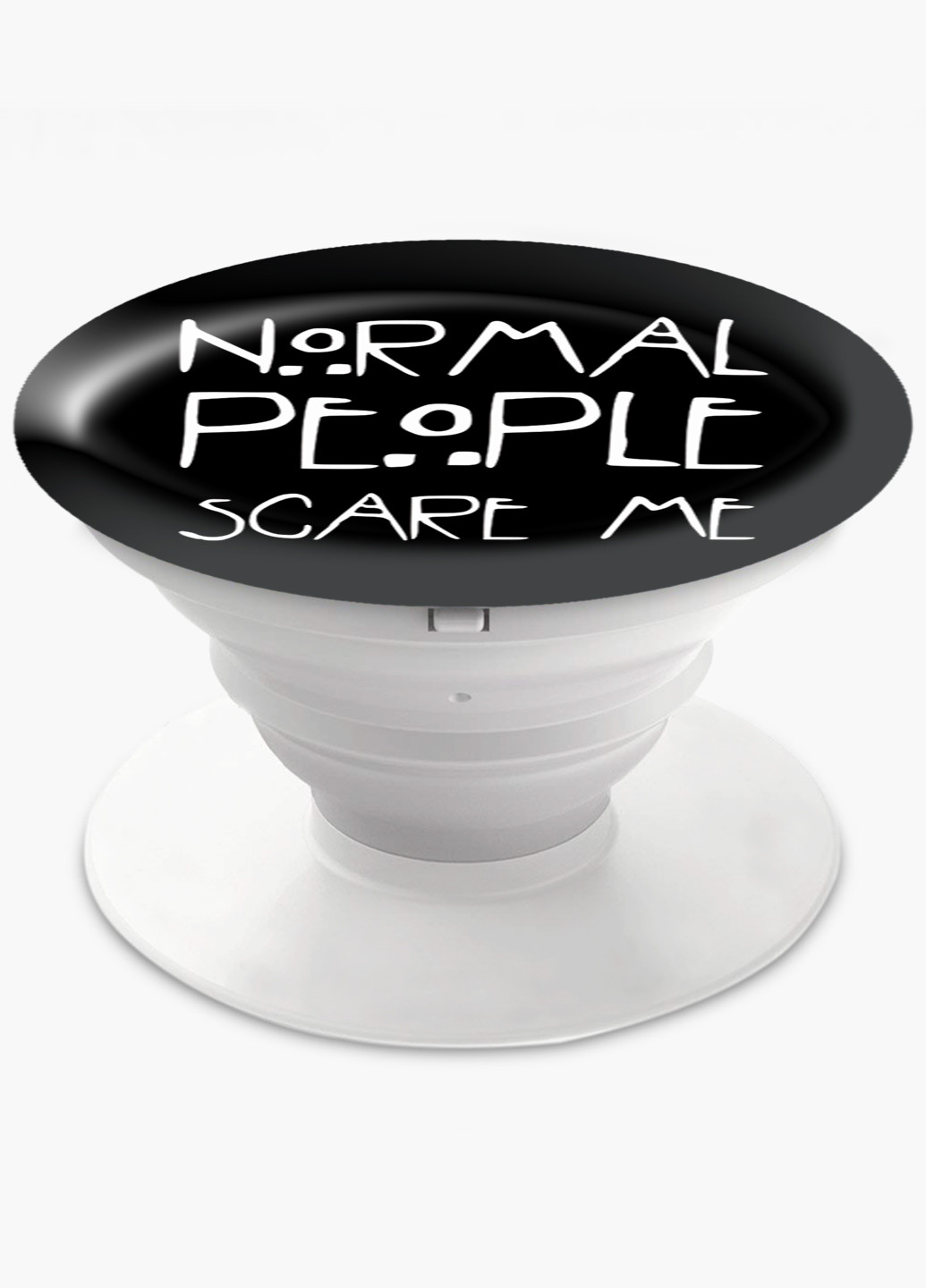 Попсокет (Popsockets) тримач для смартфону Американська історія жахів (American Horror Story) (8754-2701) Чорний MobiPrint (221548634)