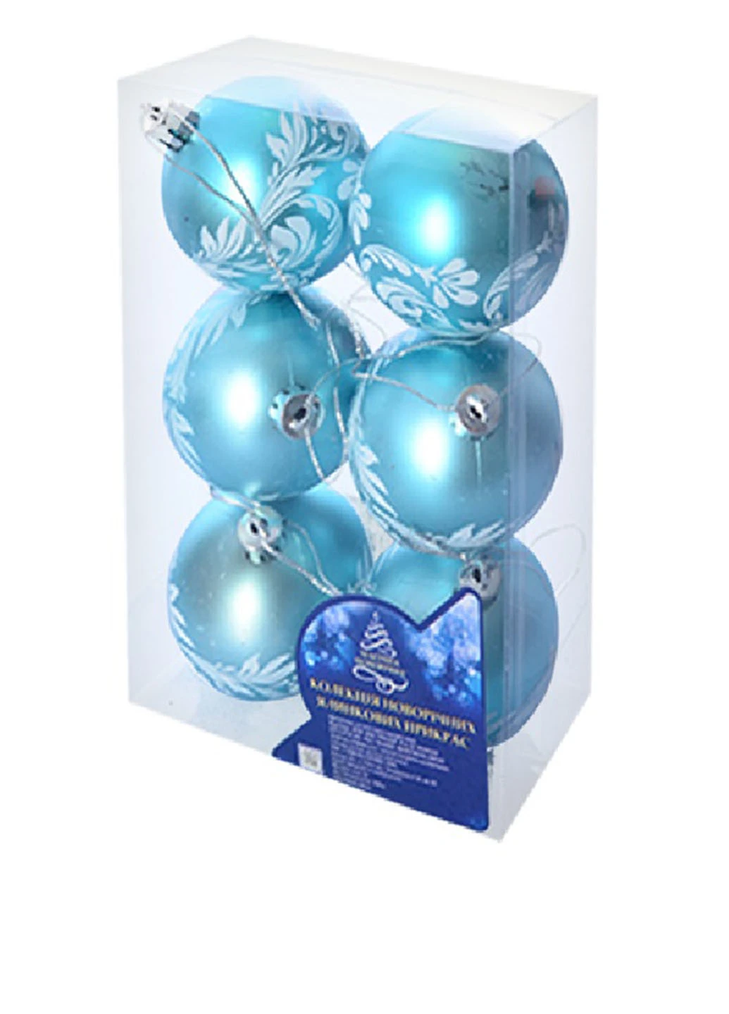 Новогодние украшения (6 шт.), 6 см NewYEAR (90917694)