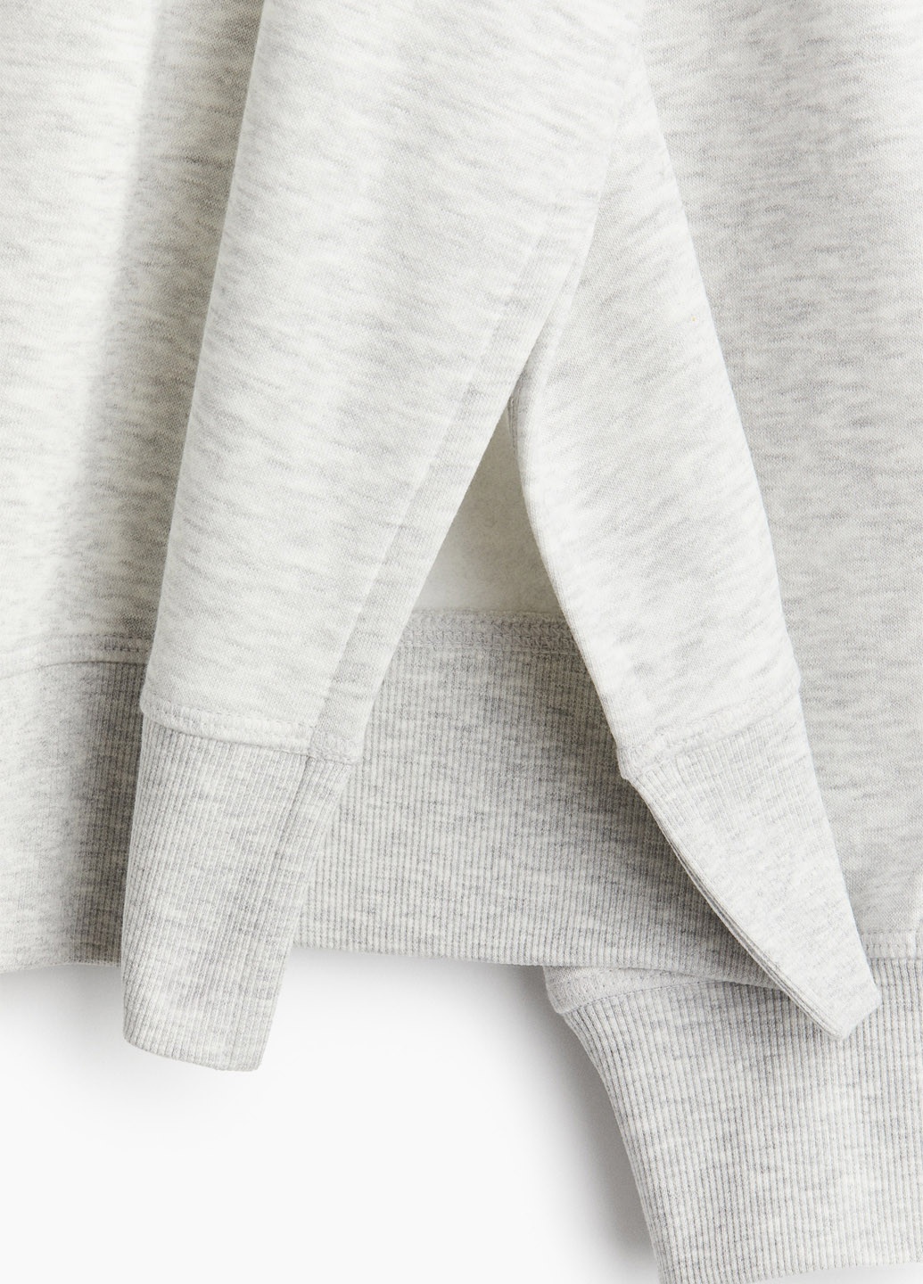 Светло-серый свитшот для беременных H&M меланж без декора (369277951)