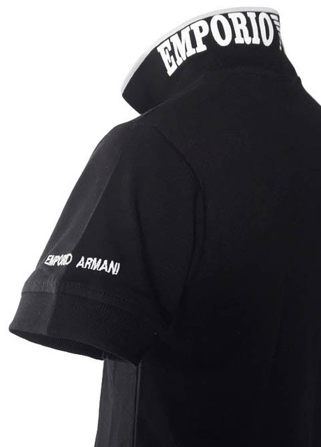 Черная черная футболка поло Sport Line