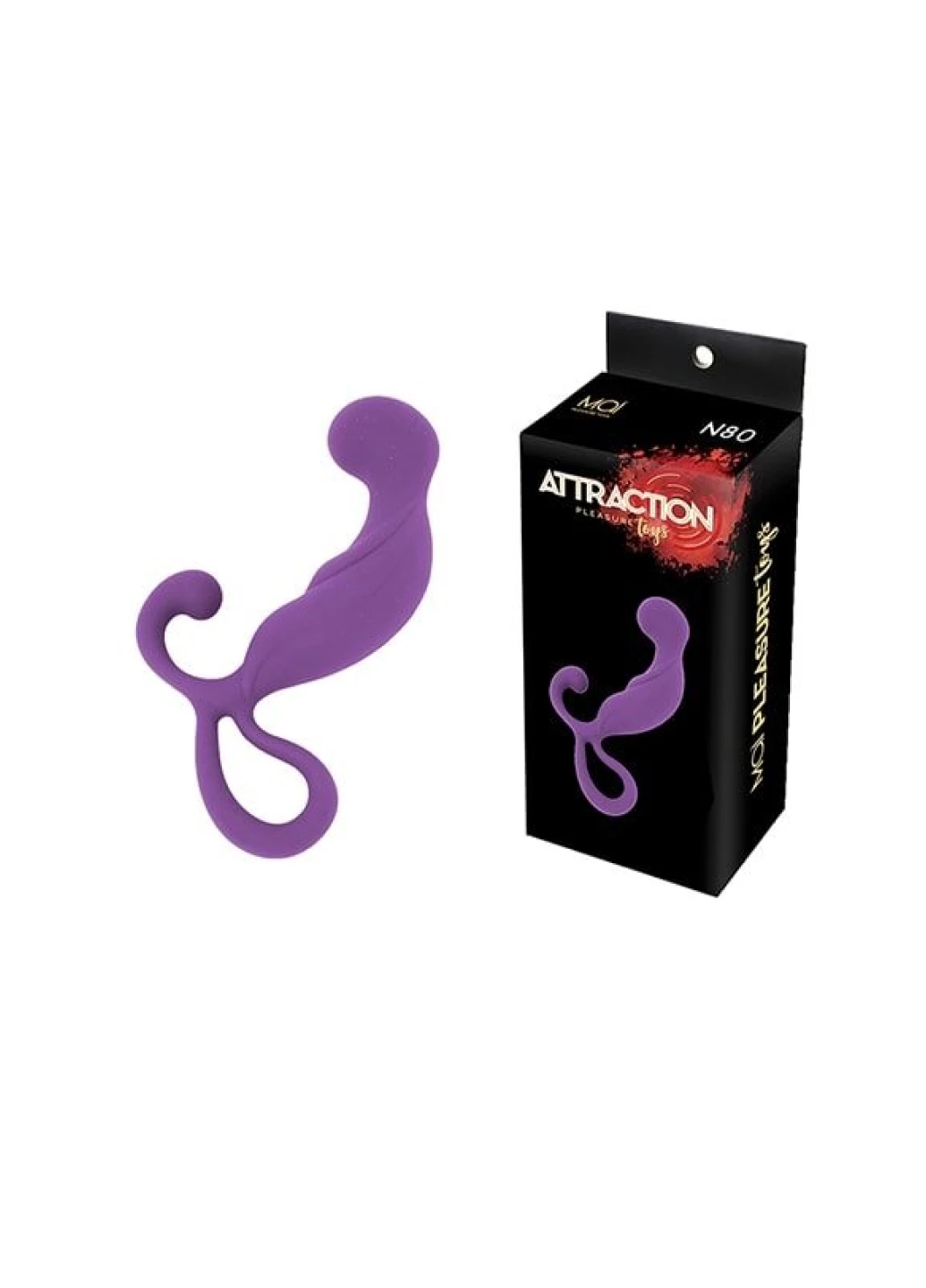 Массажеры простаты Attraction Toys №80 Purple, длина 13.4см, диаметр 3.2см MAI (252194400)