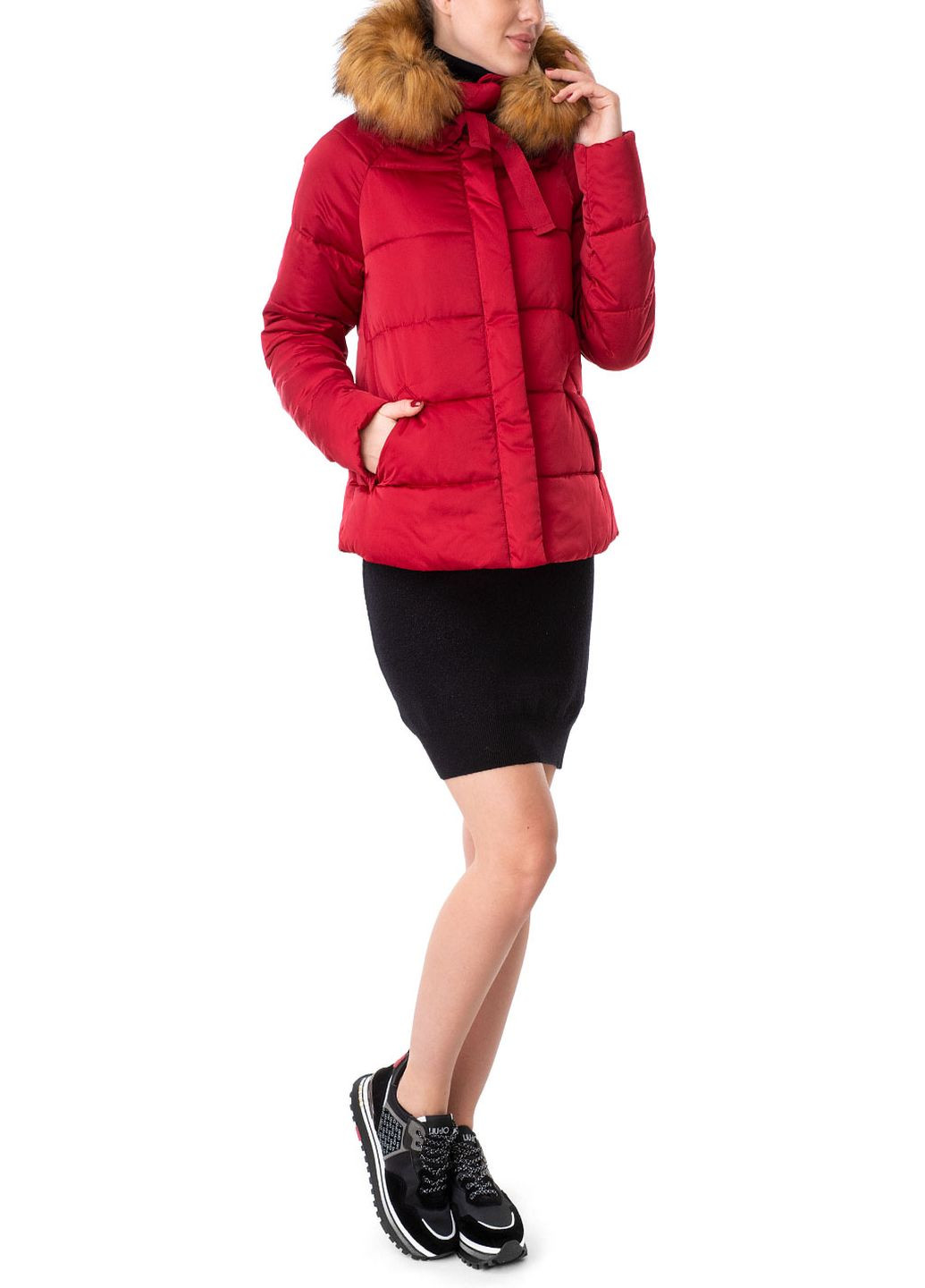 Червона зимня куртка Trussardi Jeans