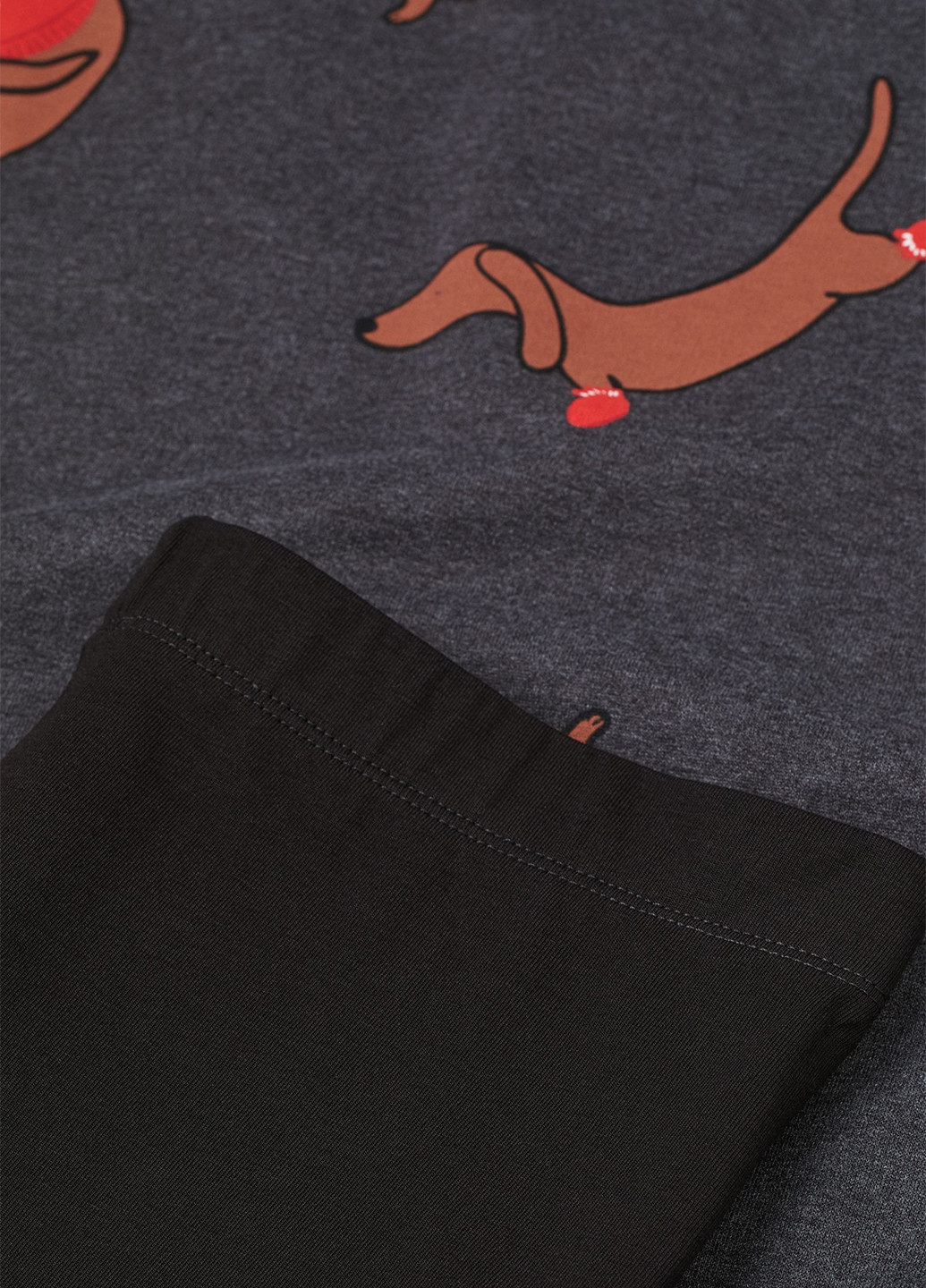 Темно-серая всесезон пижама (свитшот, леггинсы) свитшот + леггинсы H&M