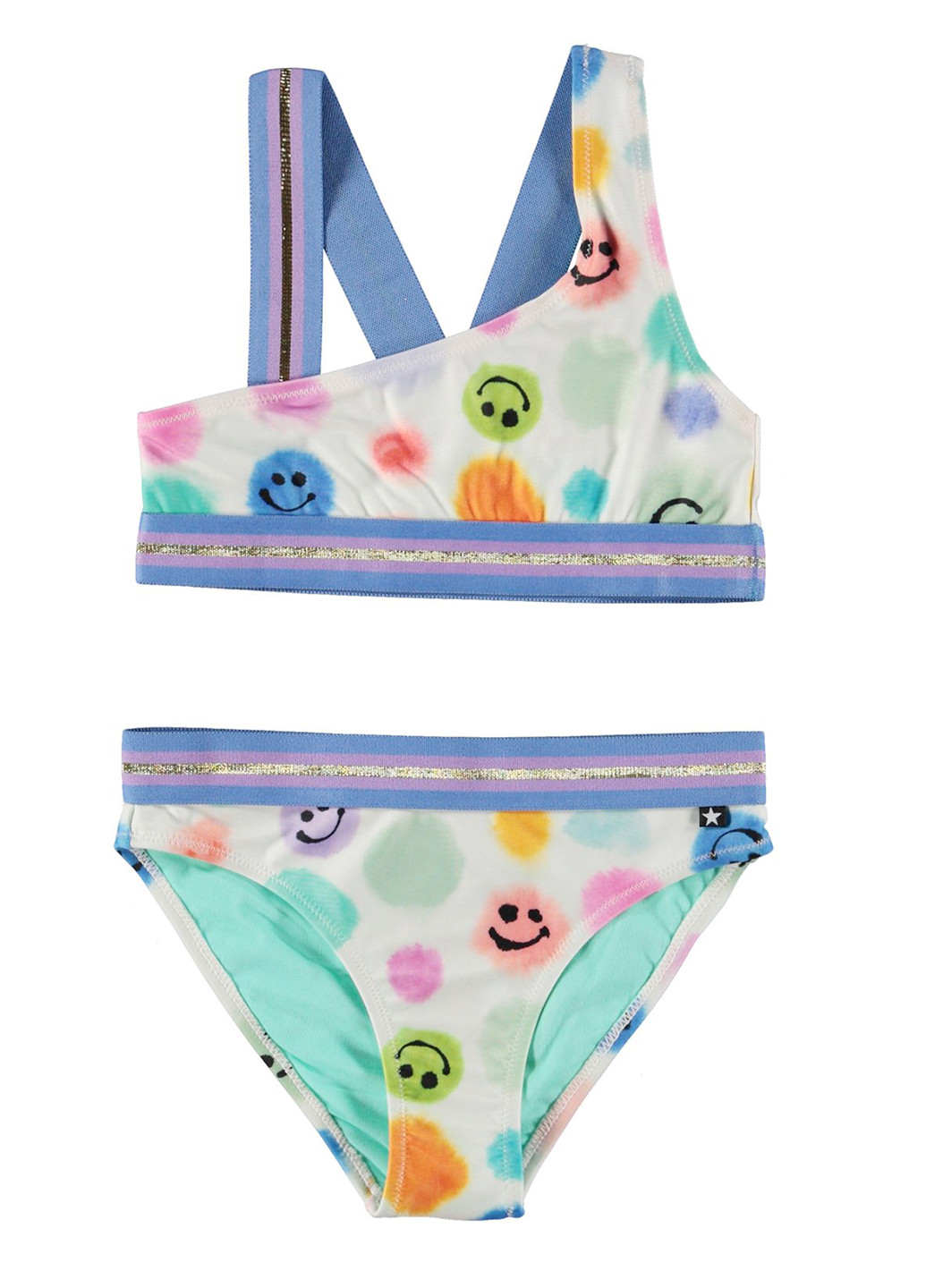 Комбинированный летний купальник (лиф, трусики) топ, раздельный Molo