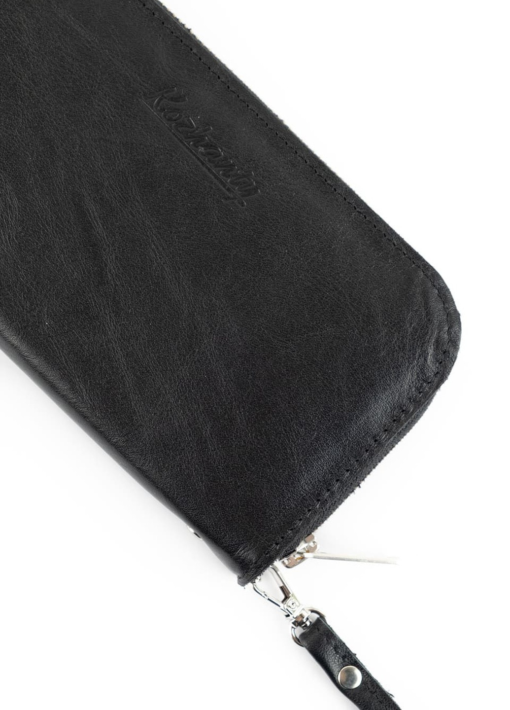 Шкіряний портмоне гаманець зиппер на блискавці Teo чорний Kozhanty (252315370)