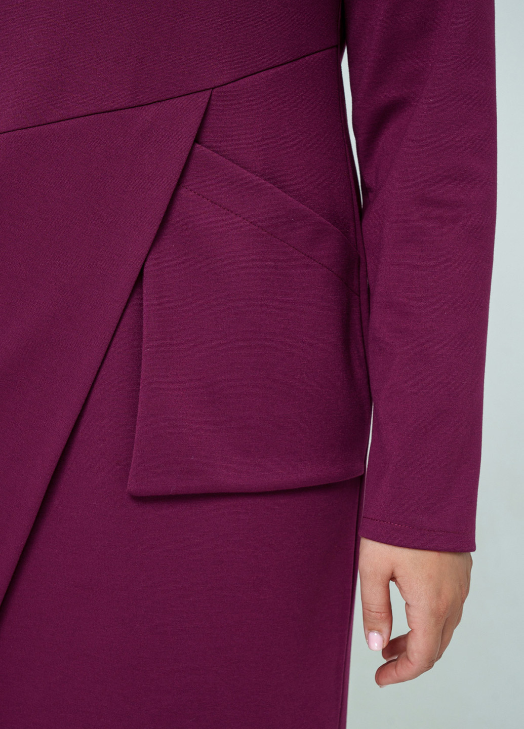 Сливова кежуал сукня A'll Posa однотонна