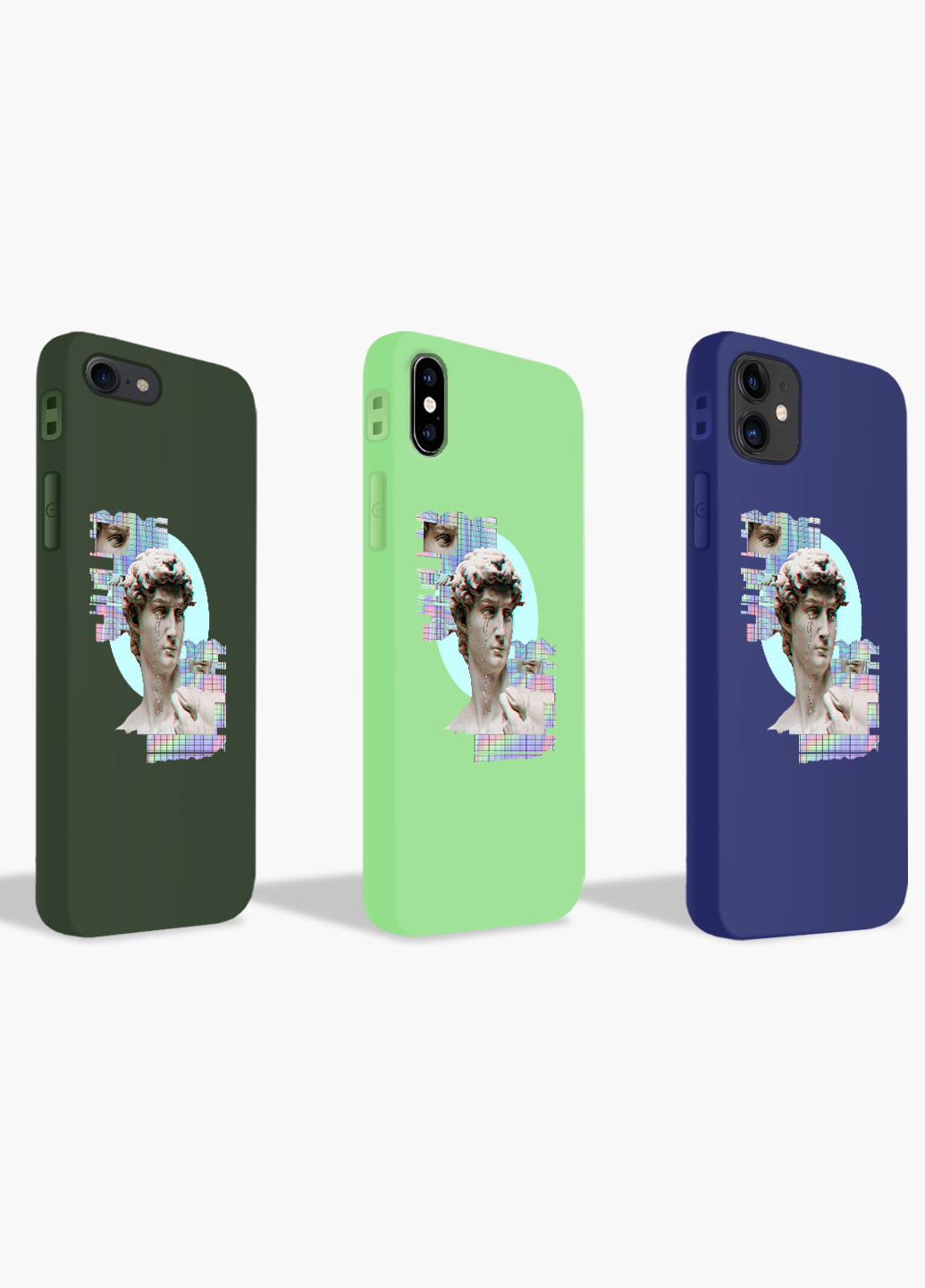 Чехол силиконовый Apple Iphone X Давид Ренессанс (David Renaissance) (6129-1584) MobiPrint (219518178)