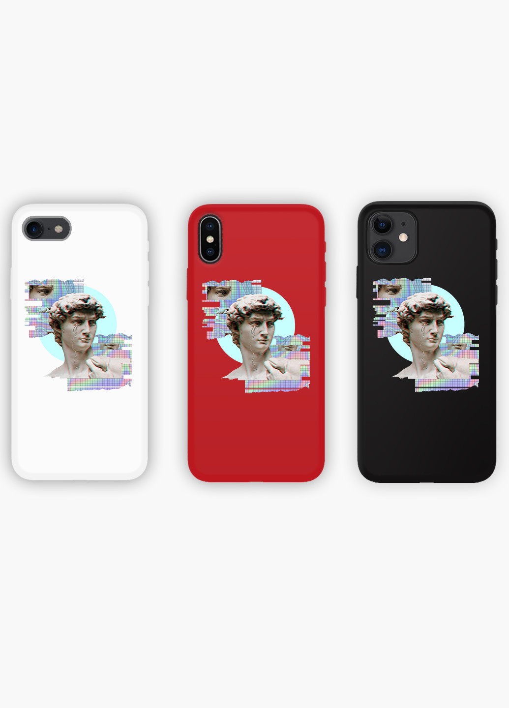 Чехол силиконовый Apple Iphone X Давид Ренессанс (David Renaissance) (6129-1584) MobiPrint (219518178)