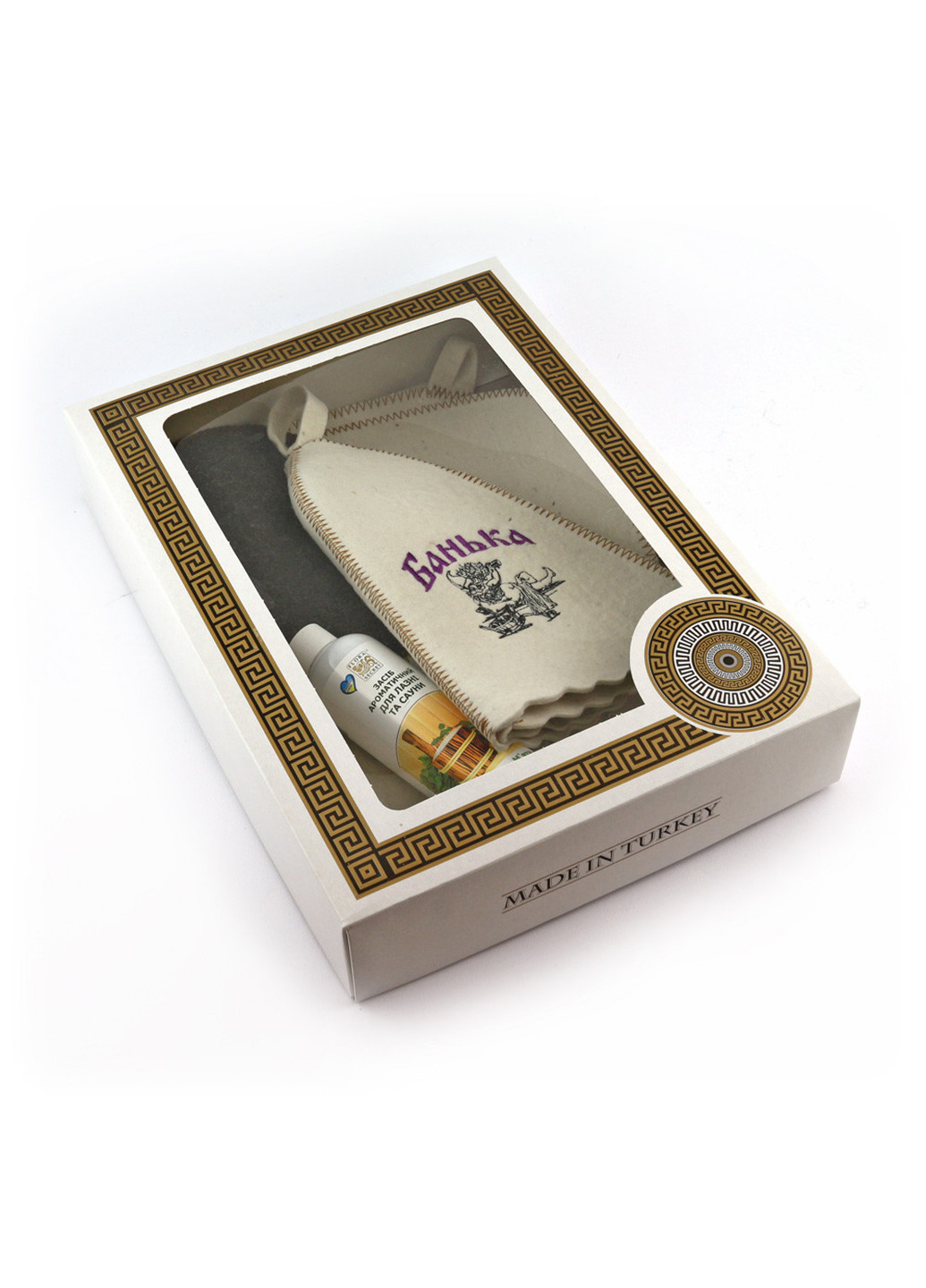 Подарунковий набір для сауни Банька, 4 предмета Luxyart (252261740)