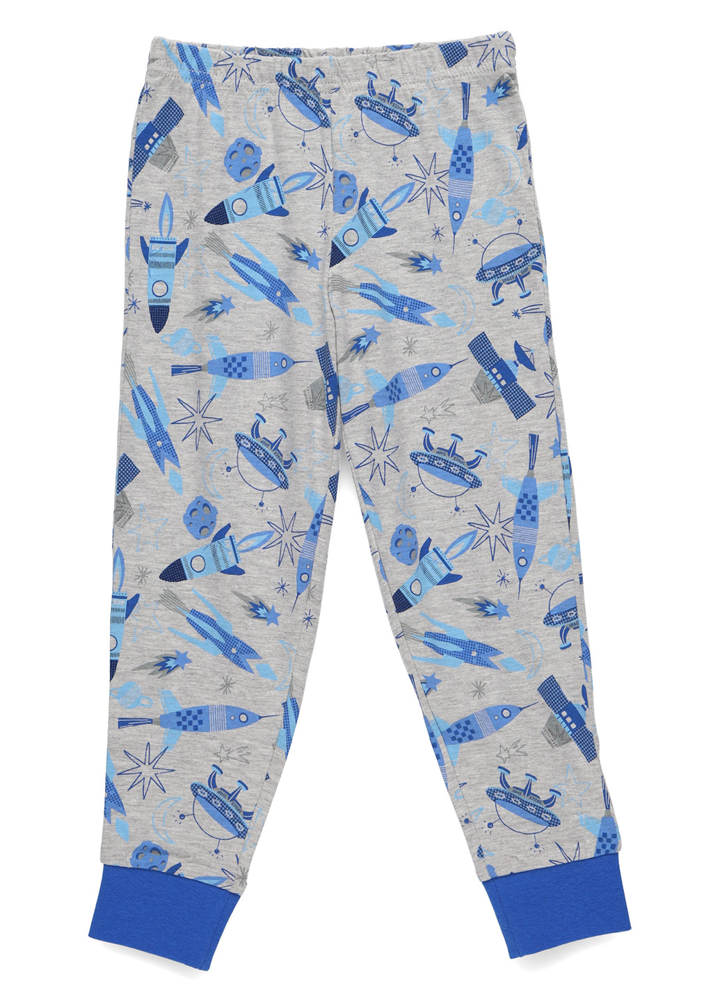 Сіро-синя всесезон піжама (лонгслів, штани) лонгслив + брюки C&A