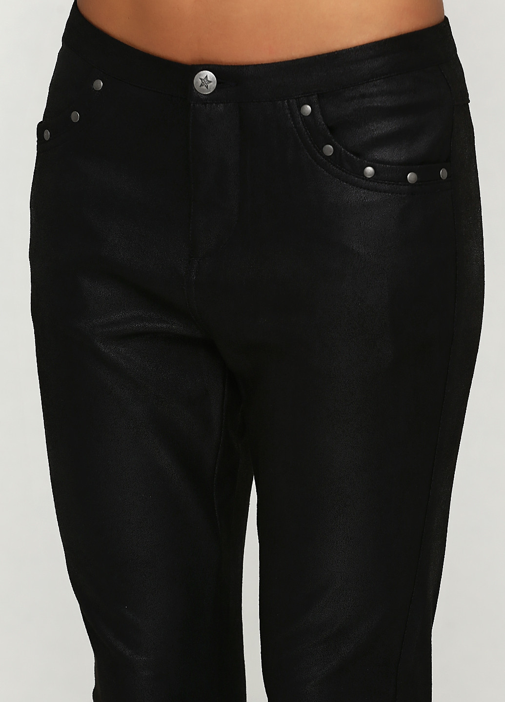 Черные кэжуал демисезонные зауженные брюки Imitz