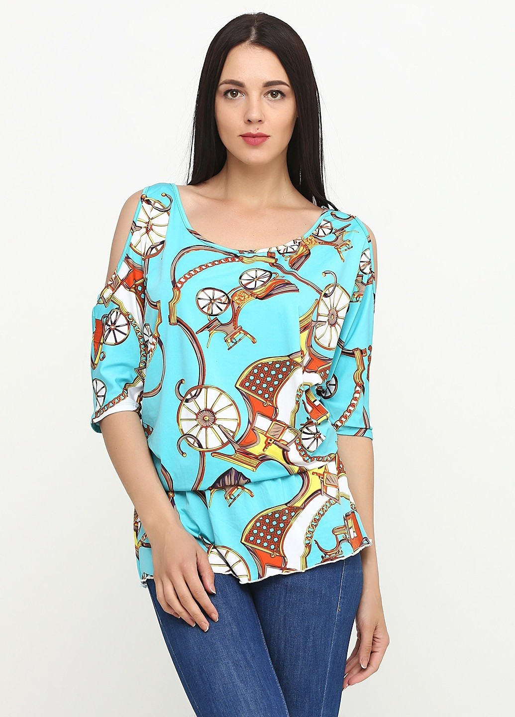 Голубая блуза Zean