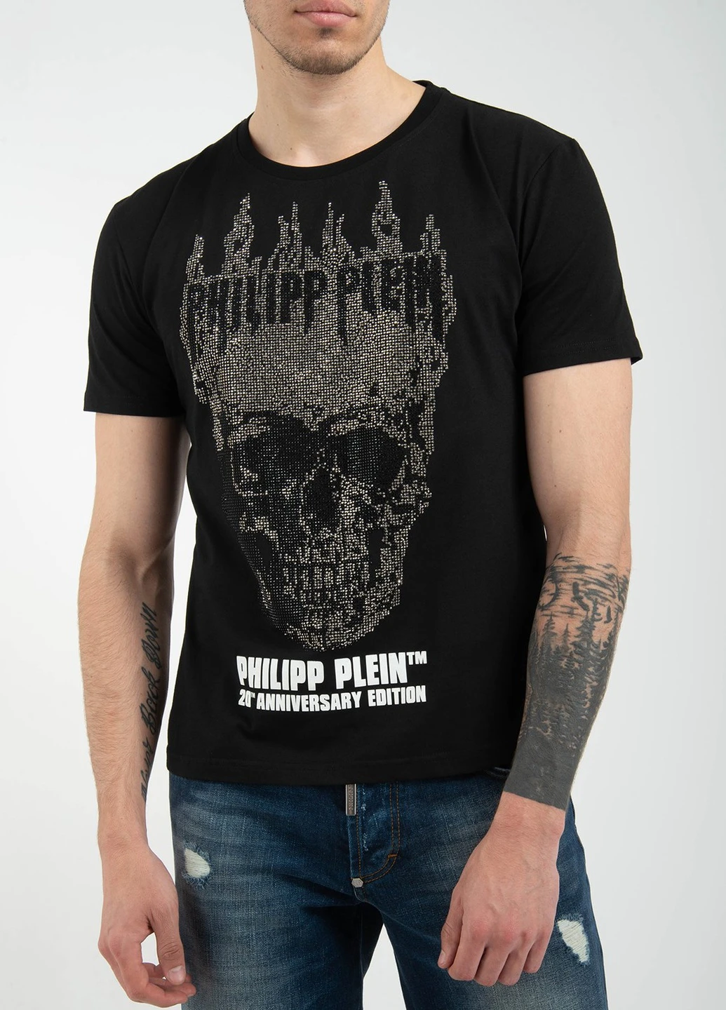 Чорно-біла футболка Philipp Plein