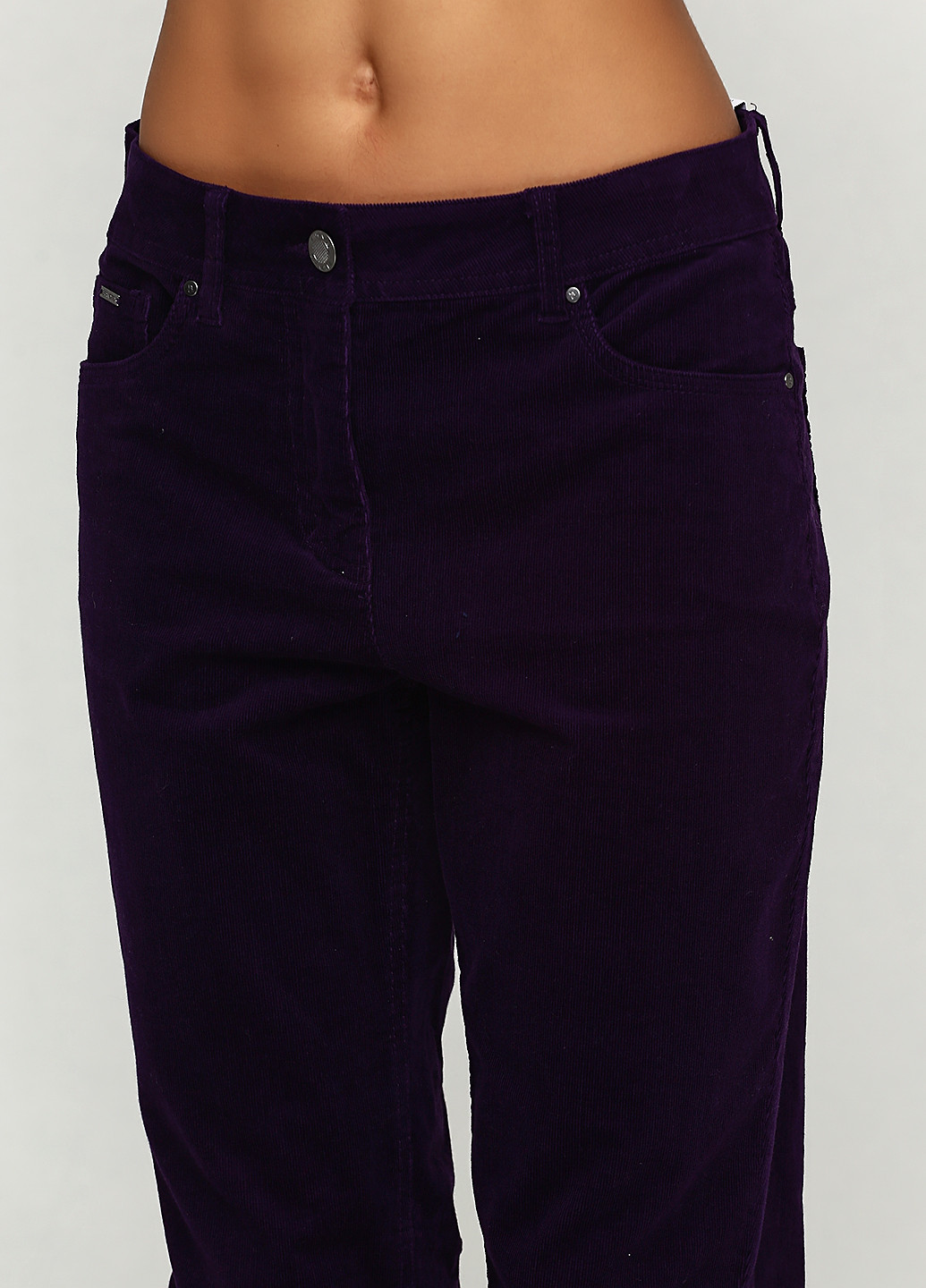 Джинси Brandtex Collection однотонні темно-фіолетові джинсові