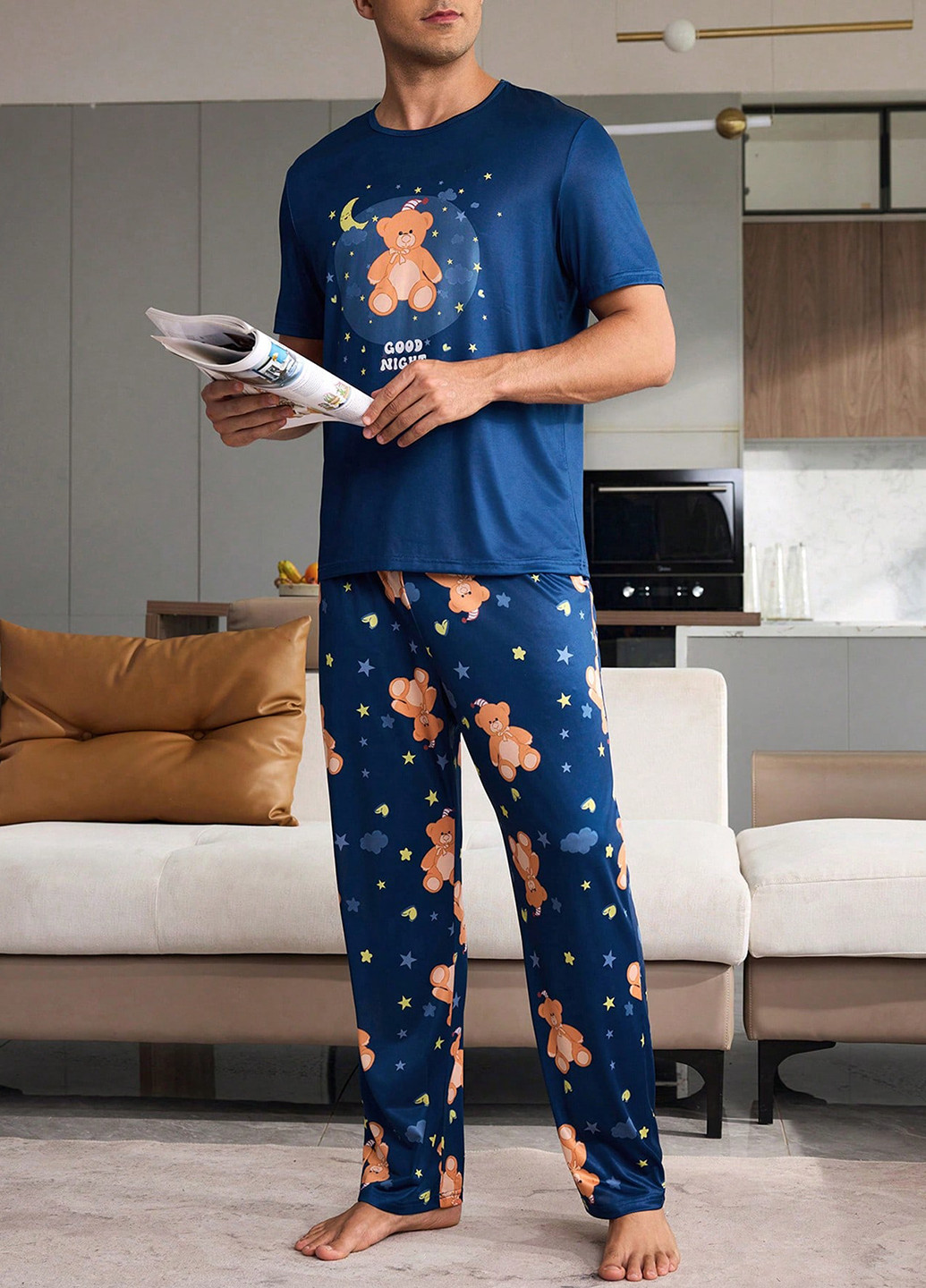 Пижама (футболка, брюки) SHEIN (367195052)