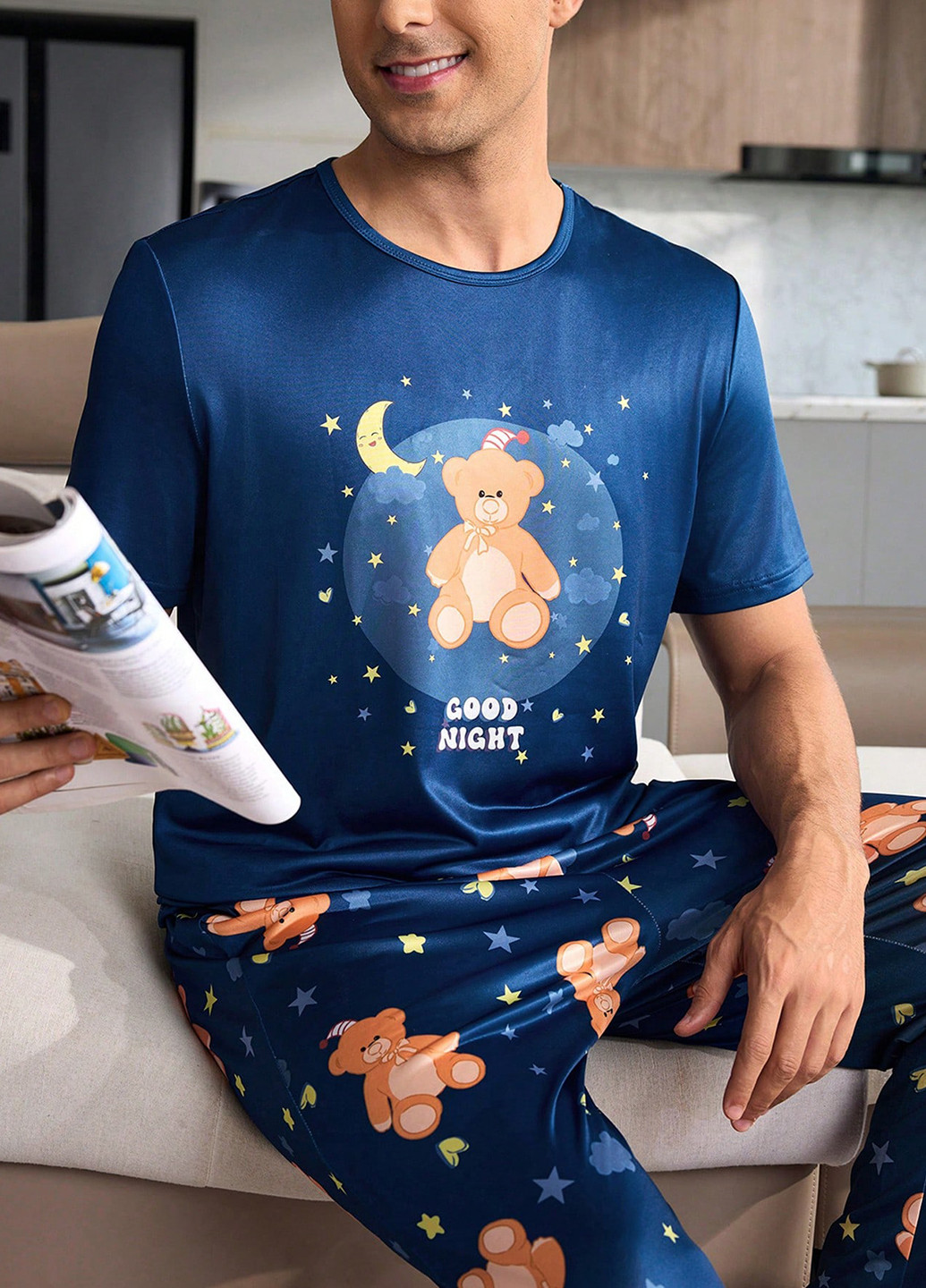 Пижама (футболка, брюки) SHEIN (367195052)