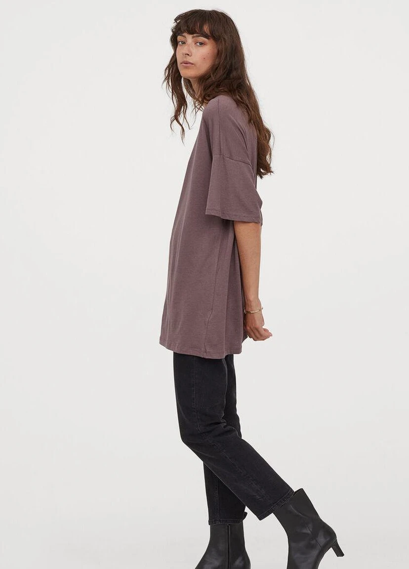 Футболка basic,сіро-коричневий, H&M Basic - (256276330)
