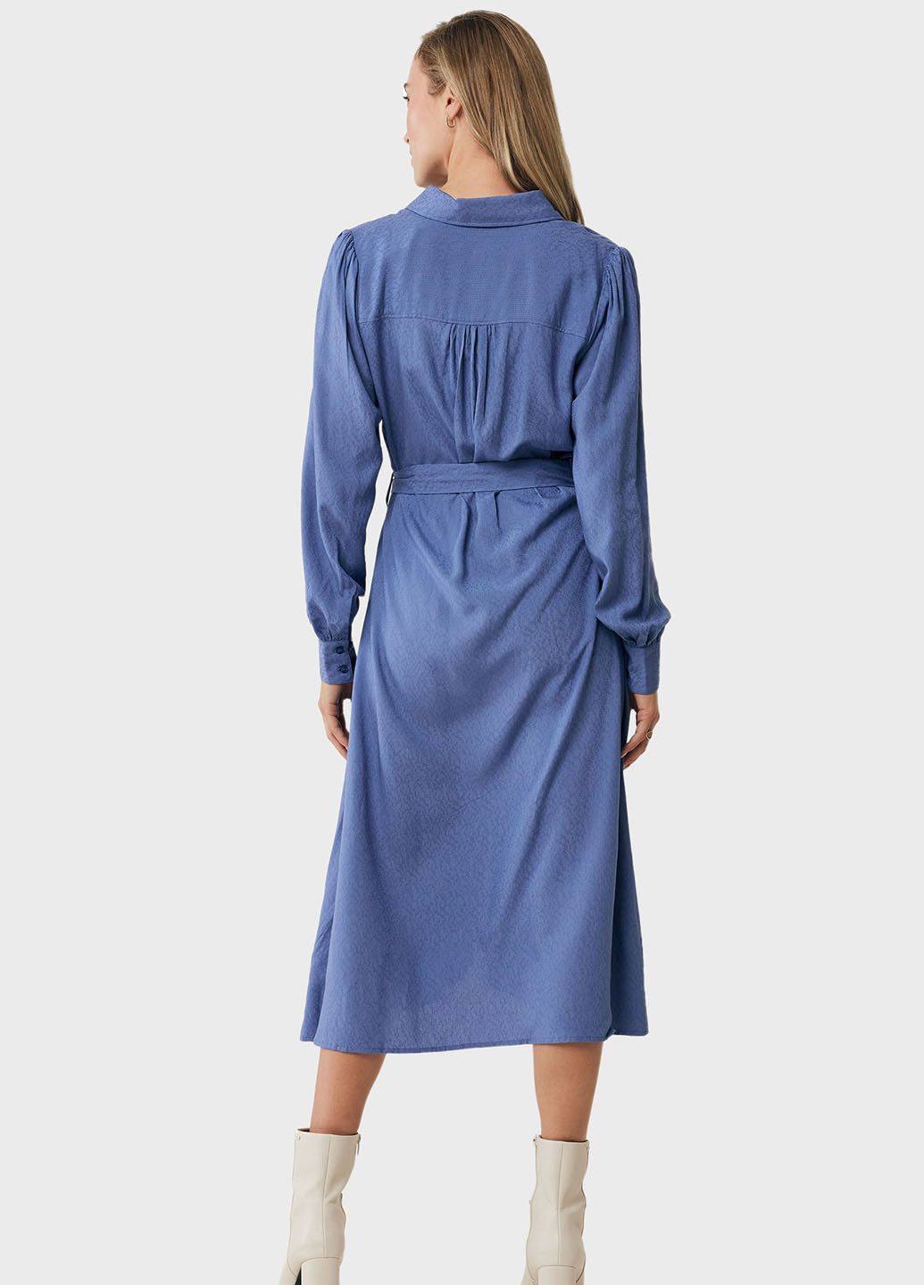 Голубое кэжуал платье рубашка Mexx однотонное