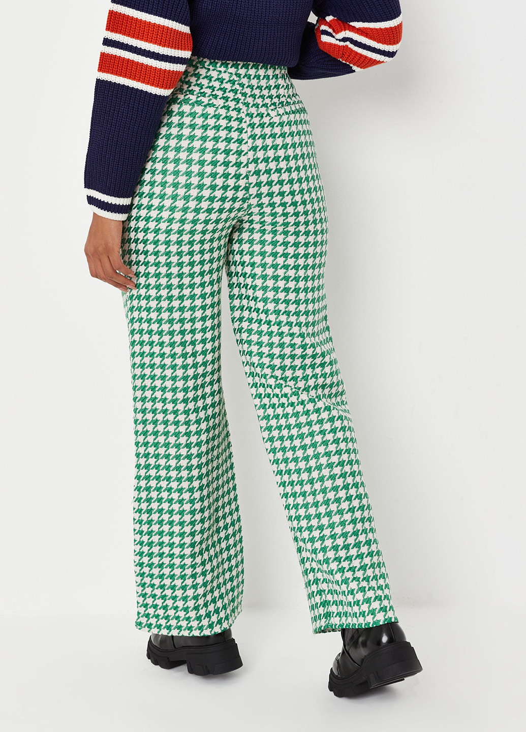 Зеленые кэжуал демисезонные прямые брюки Missguided