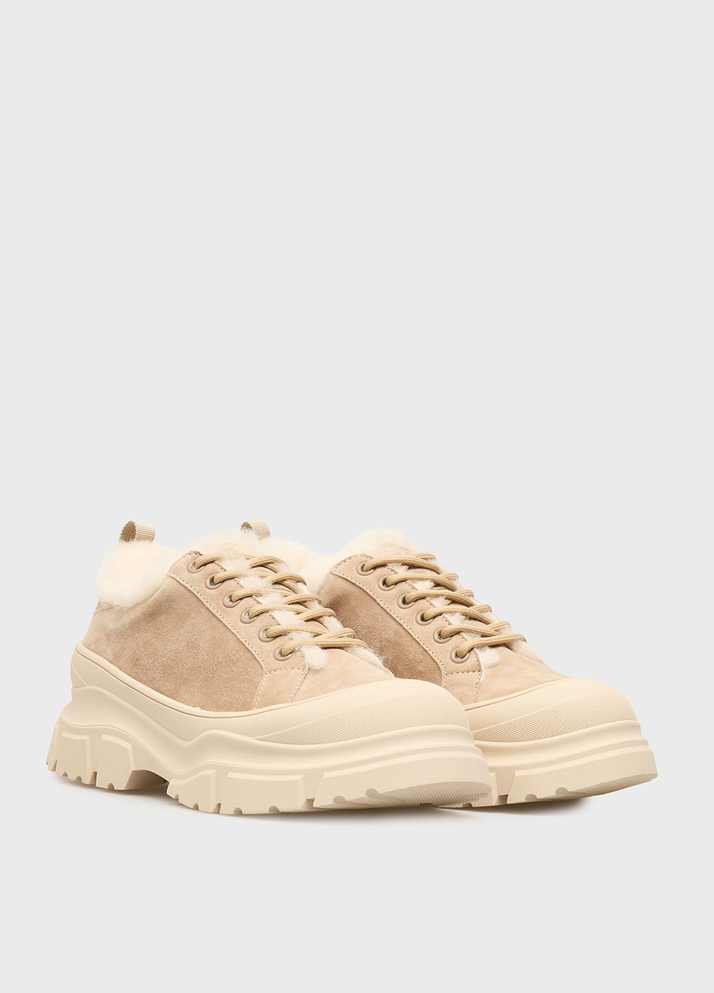 Кроссовки PRPY бежевые зима (366292577)