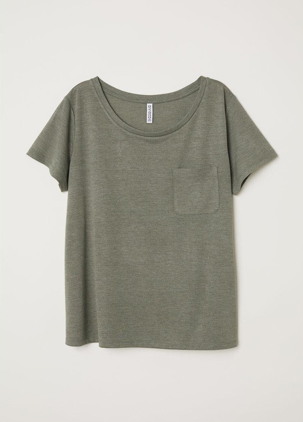 Хакі (оливкова) літня футболка H&M