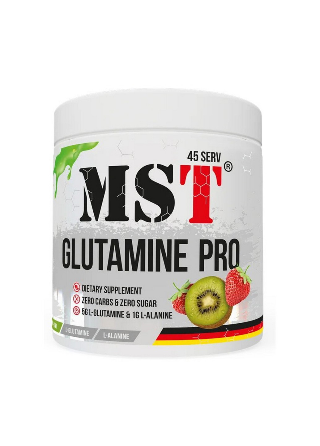 Глютамин Glutamine Pro zero 315 грамм Киви Клубника MST (255362152)