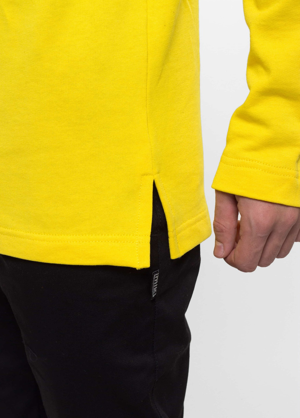 Свитшот Husky Yellow Custom Wear - Прямой крой рисунок желтый кэжуал хлопок - (251879734)