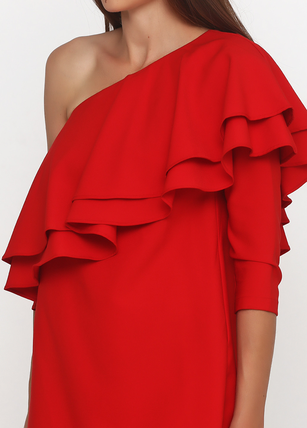 Красное кэжуал платье Sassofono