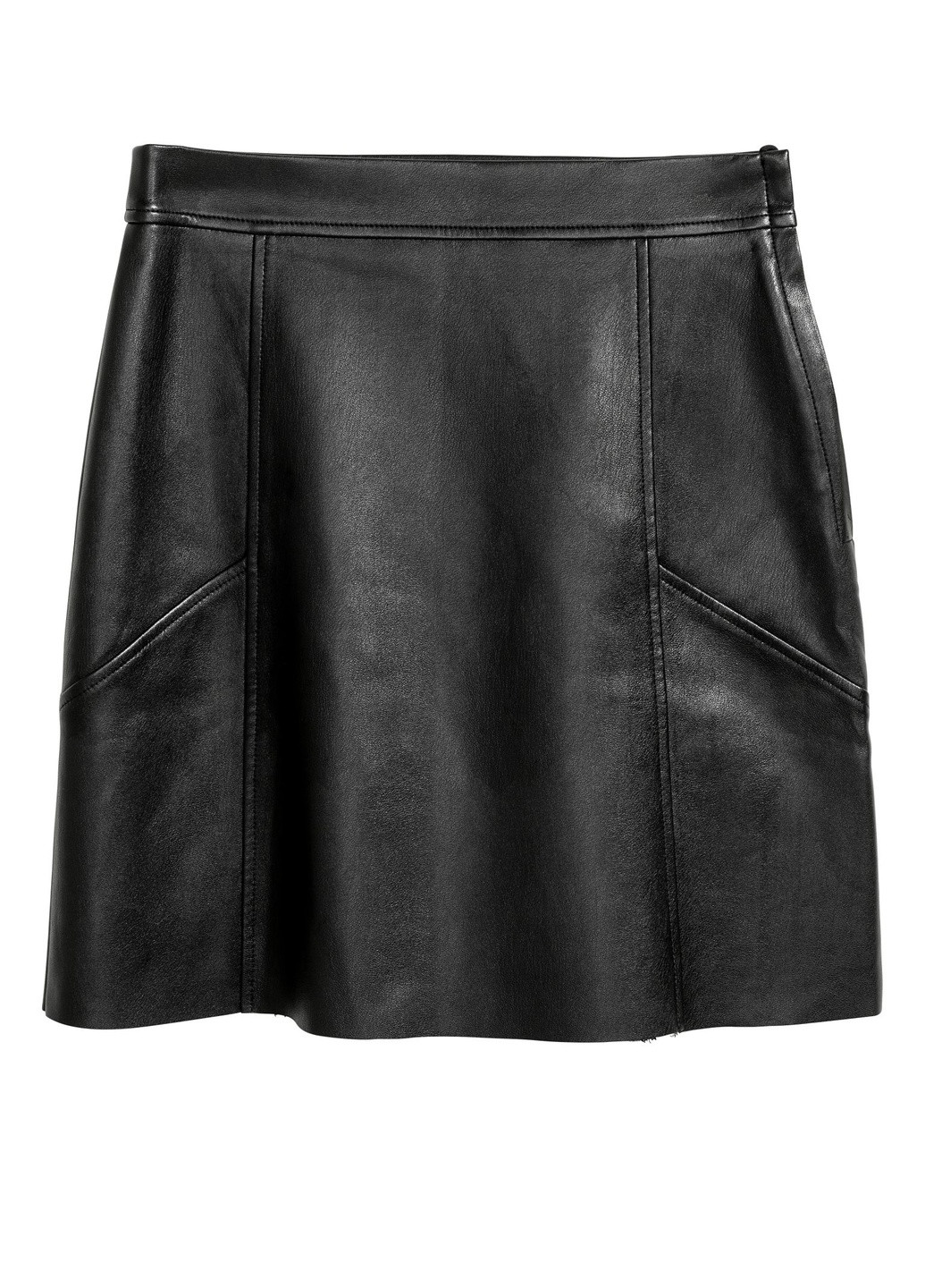 Черная кэжуал юбка H&M а-силуэта (трапеция)