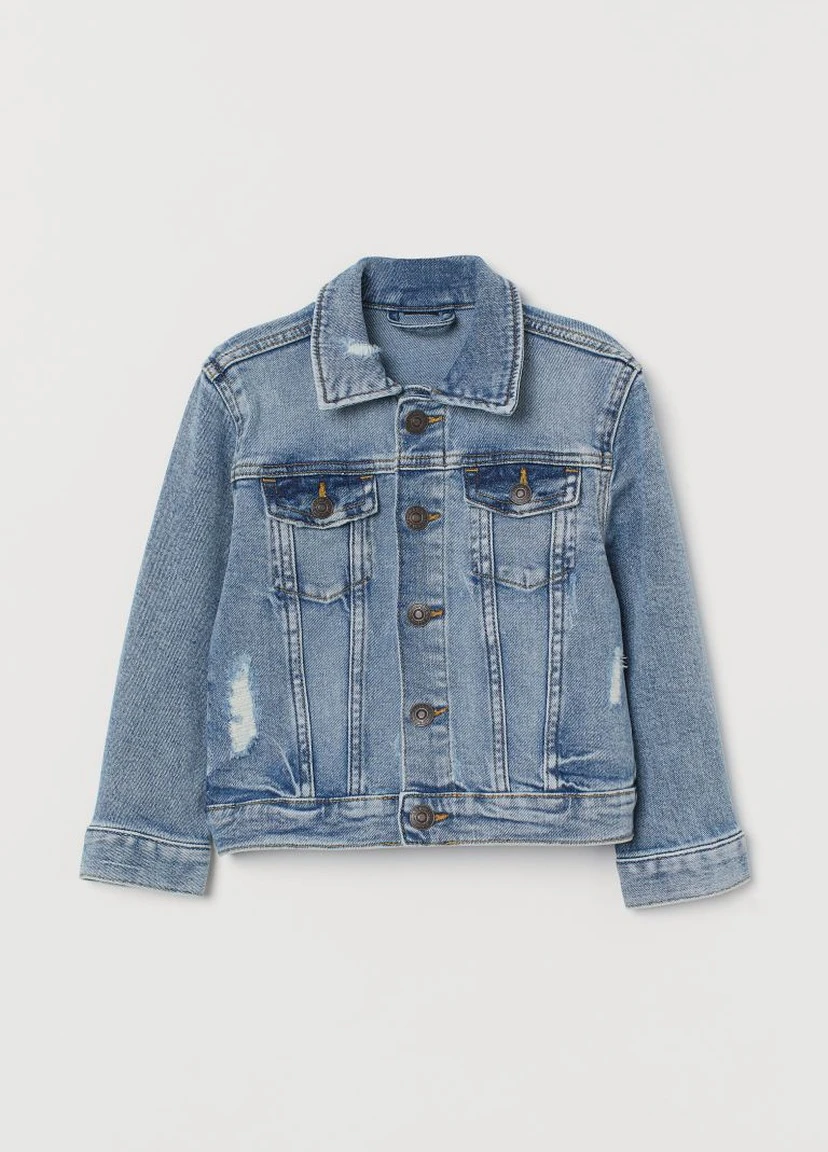 Синя демісезонна джинсова куртка H&M