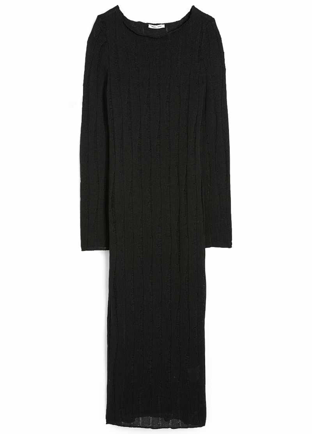 Черное кэжуал платье платье-свитер C&A однотонное