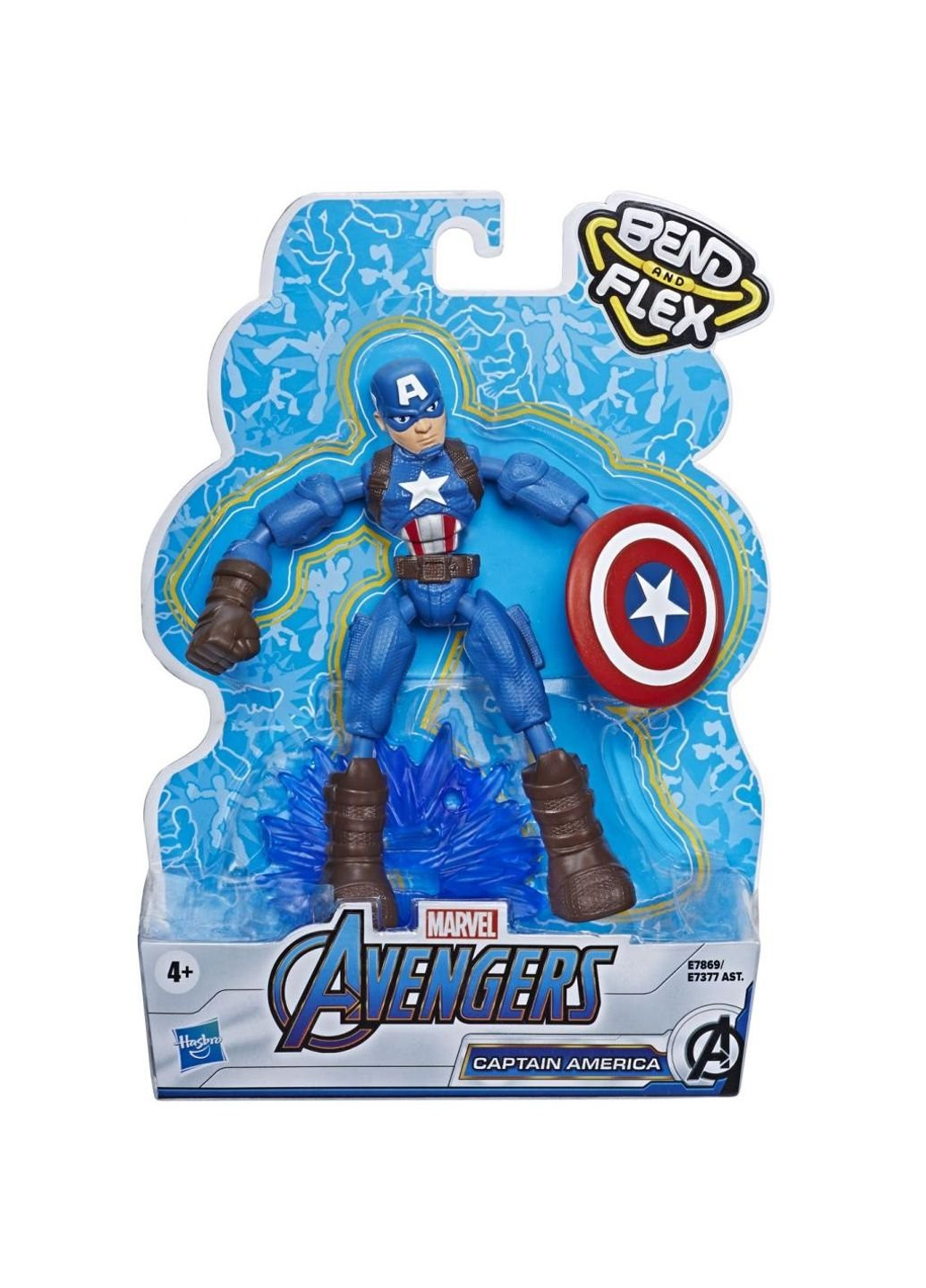 Фігурка Avengers Bend and flex Капітан Америка 15 см (E7377_E7869) Hasbro (252246261)