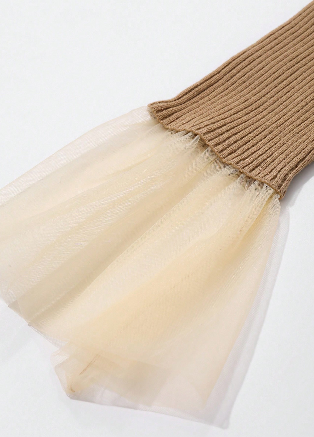 Светло-коричневый демисезонный свитер SHEIN