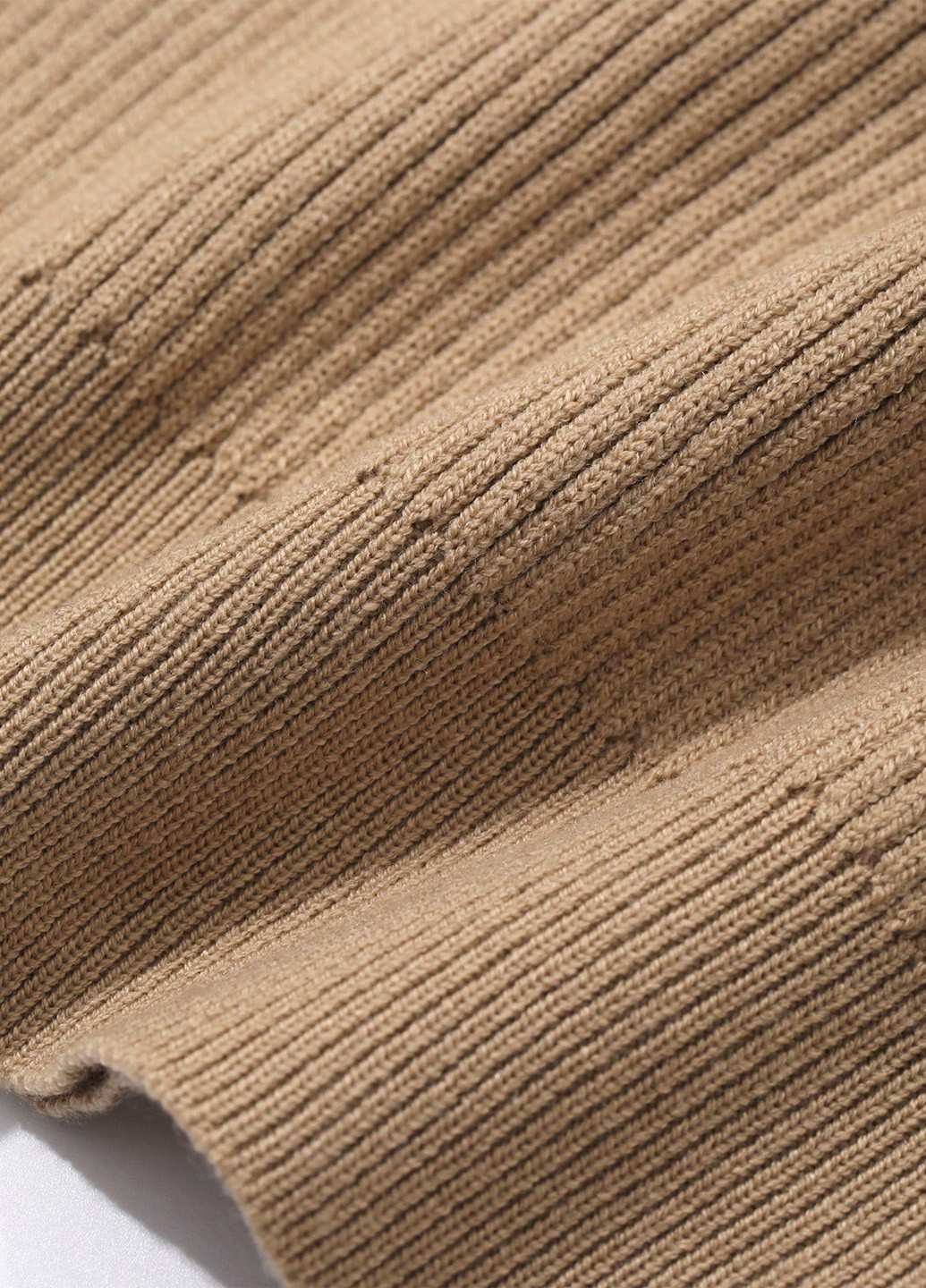 Светло-коричневый демисезонный свитер SHEIN