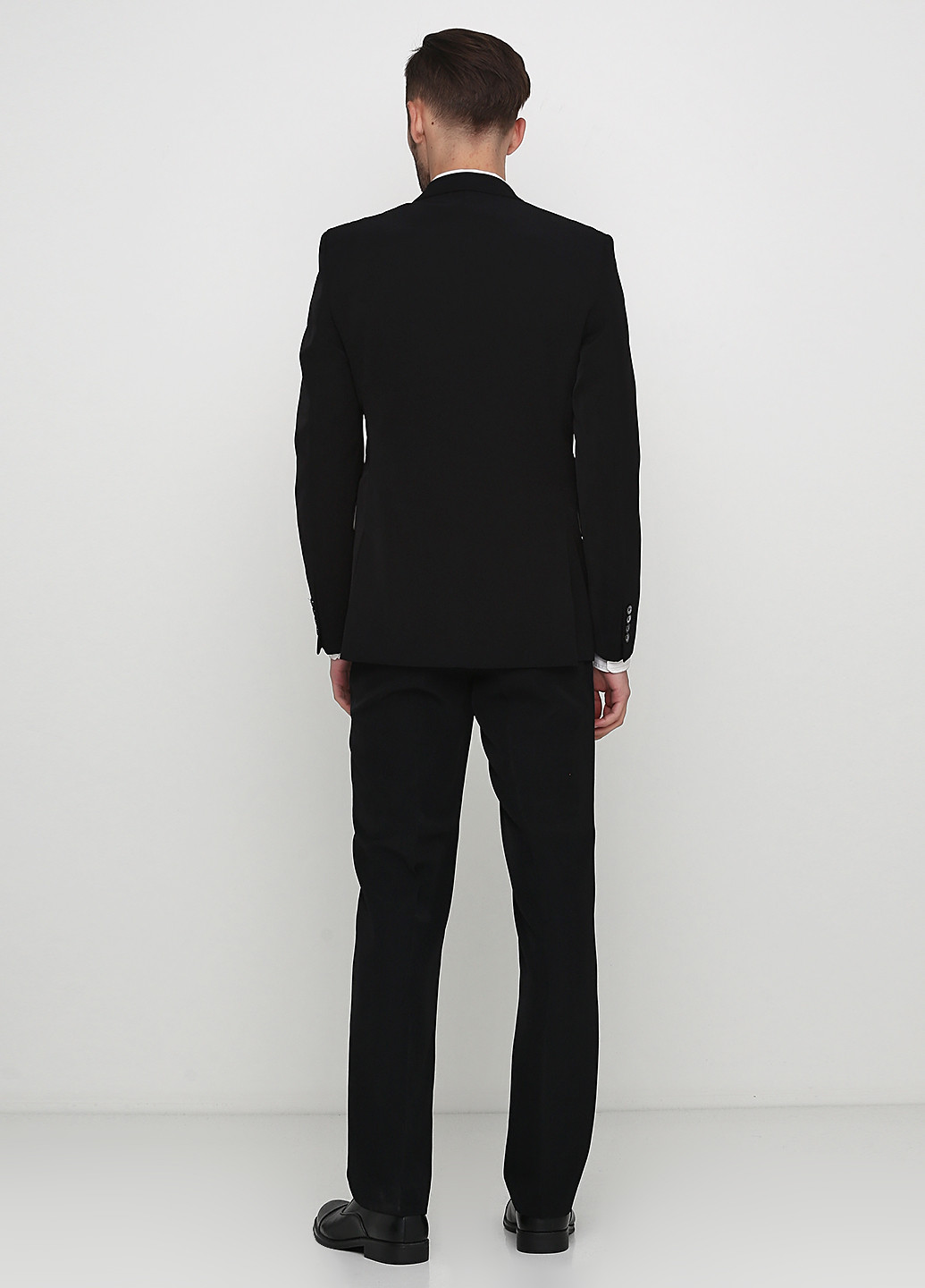 Чорний демісезонний костюм (піджак, брюки) брючний, з довгим рукавом King of World