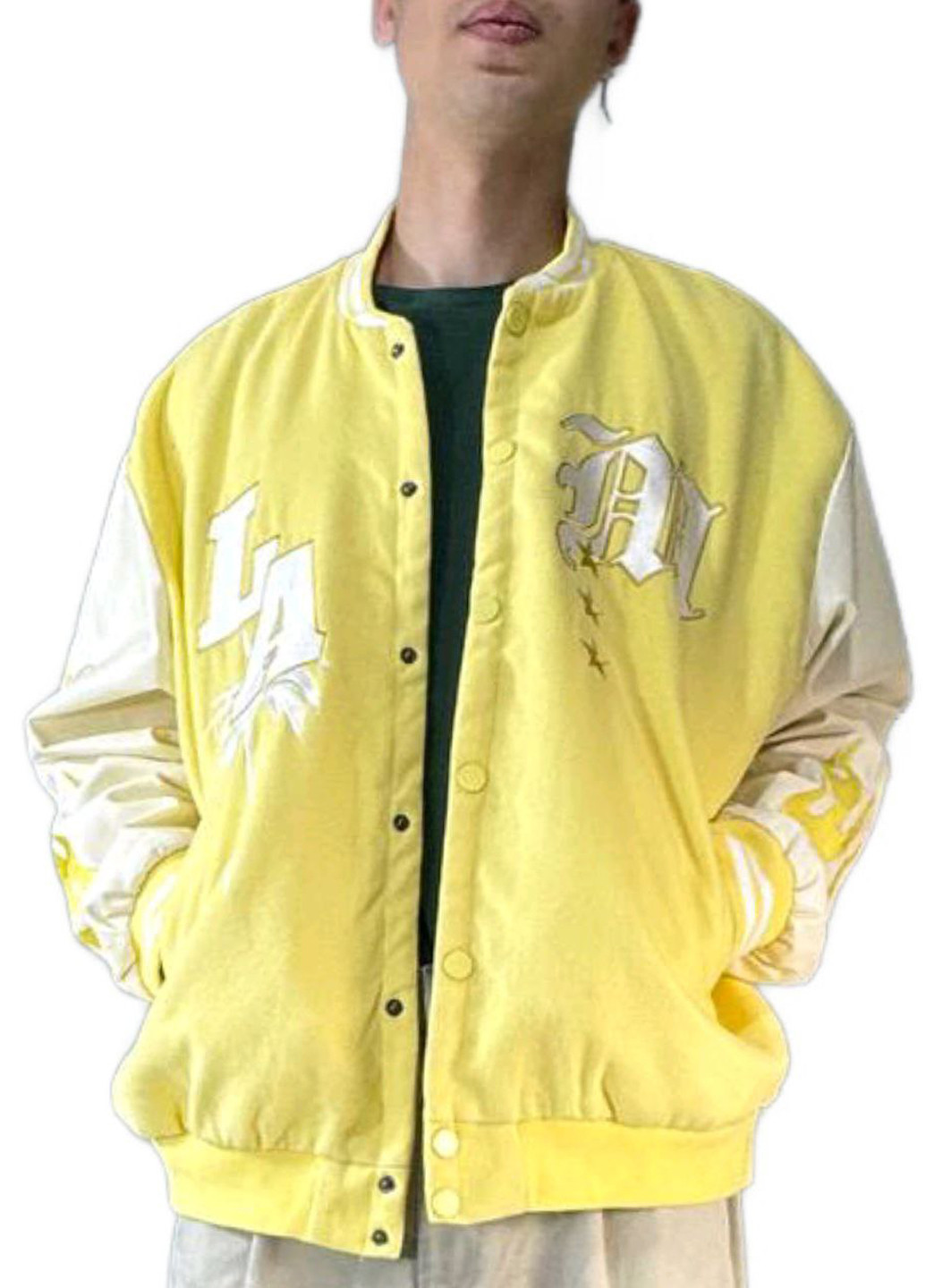 Бомбер Boohoo бейсбольний на кнопках (329248493)