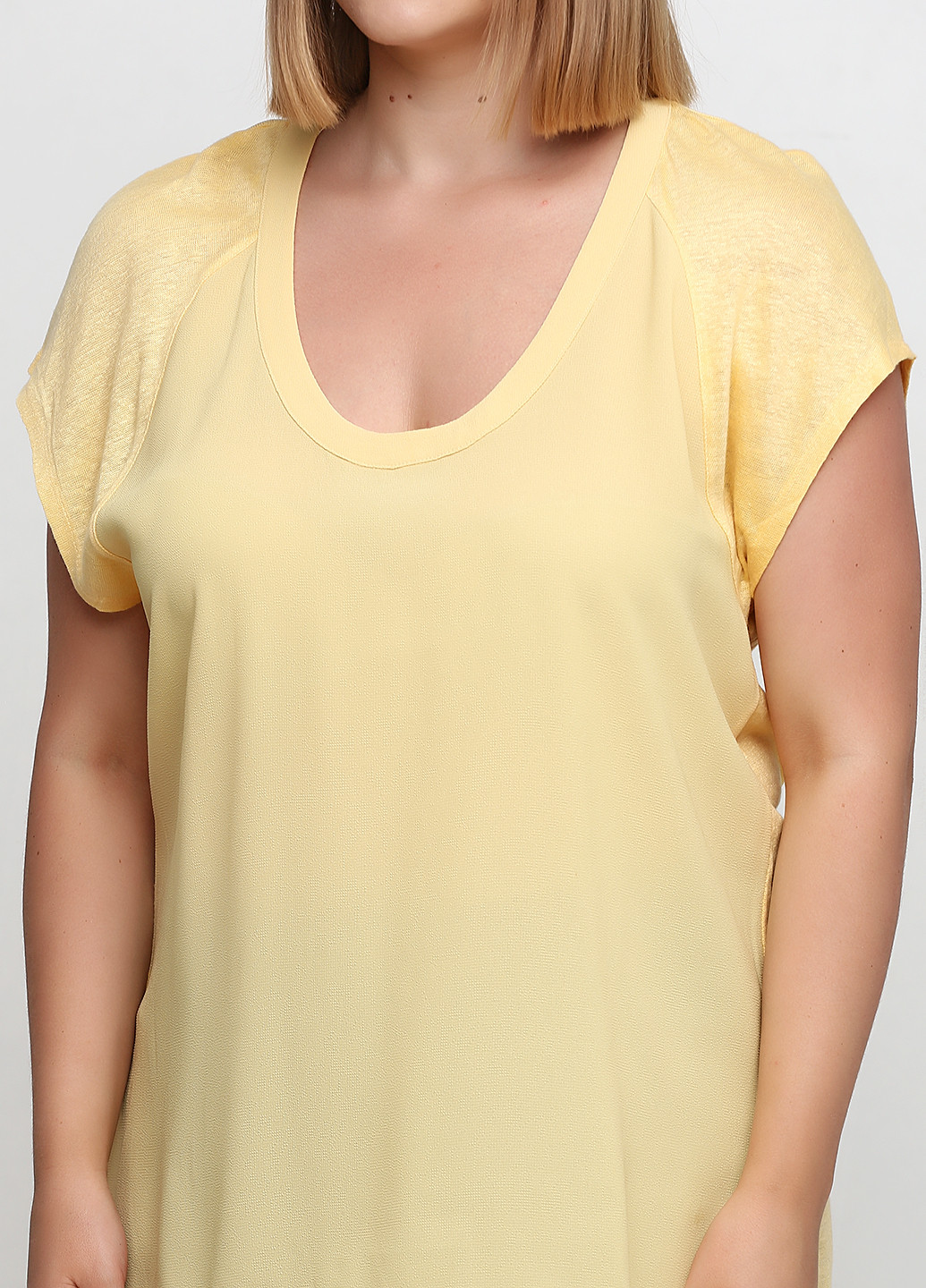 Желтая летняя блуза Mexx